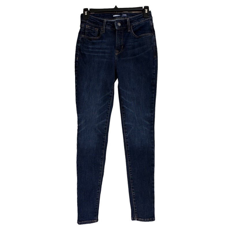 Old Navy SZ 2P Rockstar Super Skinny Jeans High-Rise Stretch Zip-Fly Dark Wash