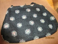 Vintage Beaded Cord'e Bead Medium Purse