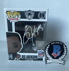 BO JACKSON Signed LA Oakland Raiders FUNKO POP Beckett Witnessed QR Code COA 2