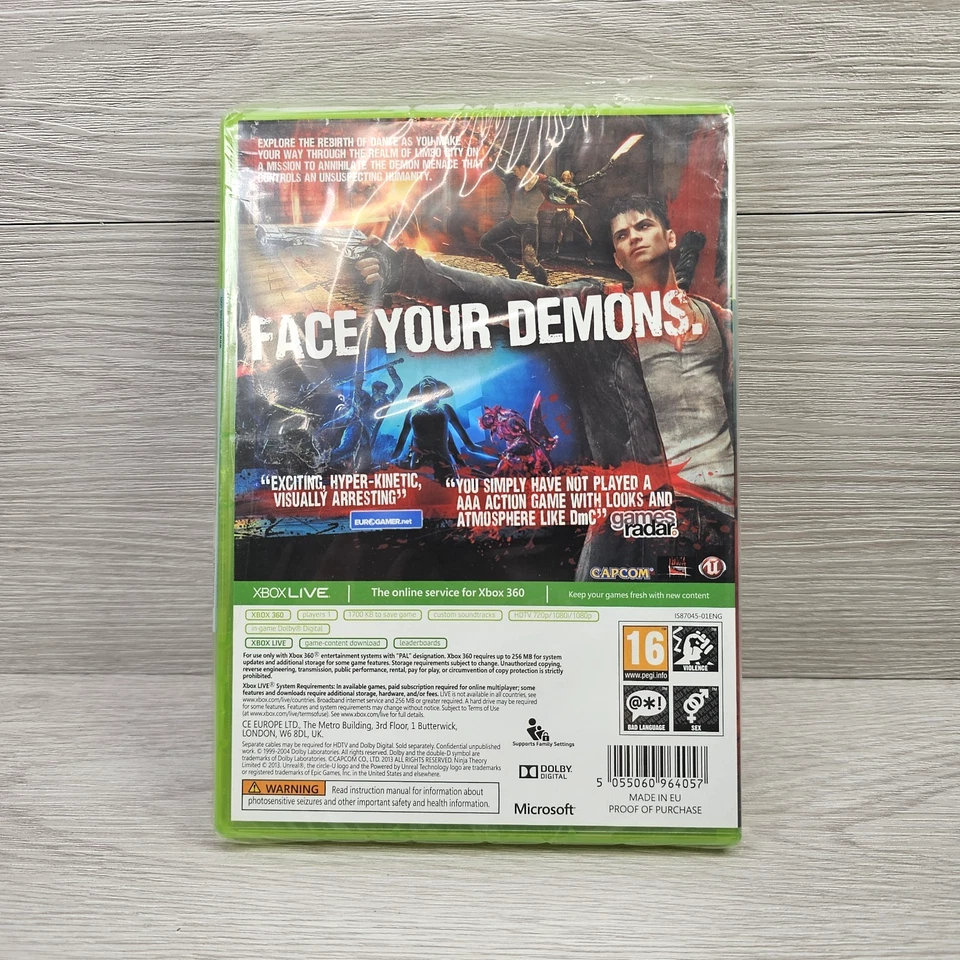 Devil May Cry Xbox 360 Game - PAL (2013) Brand New & Factory Sealed - Image 2 of 4