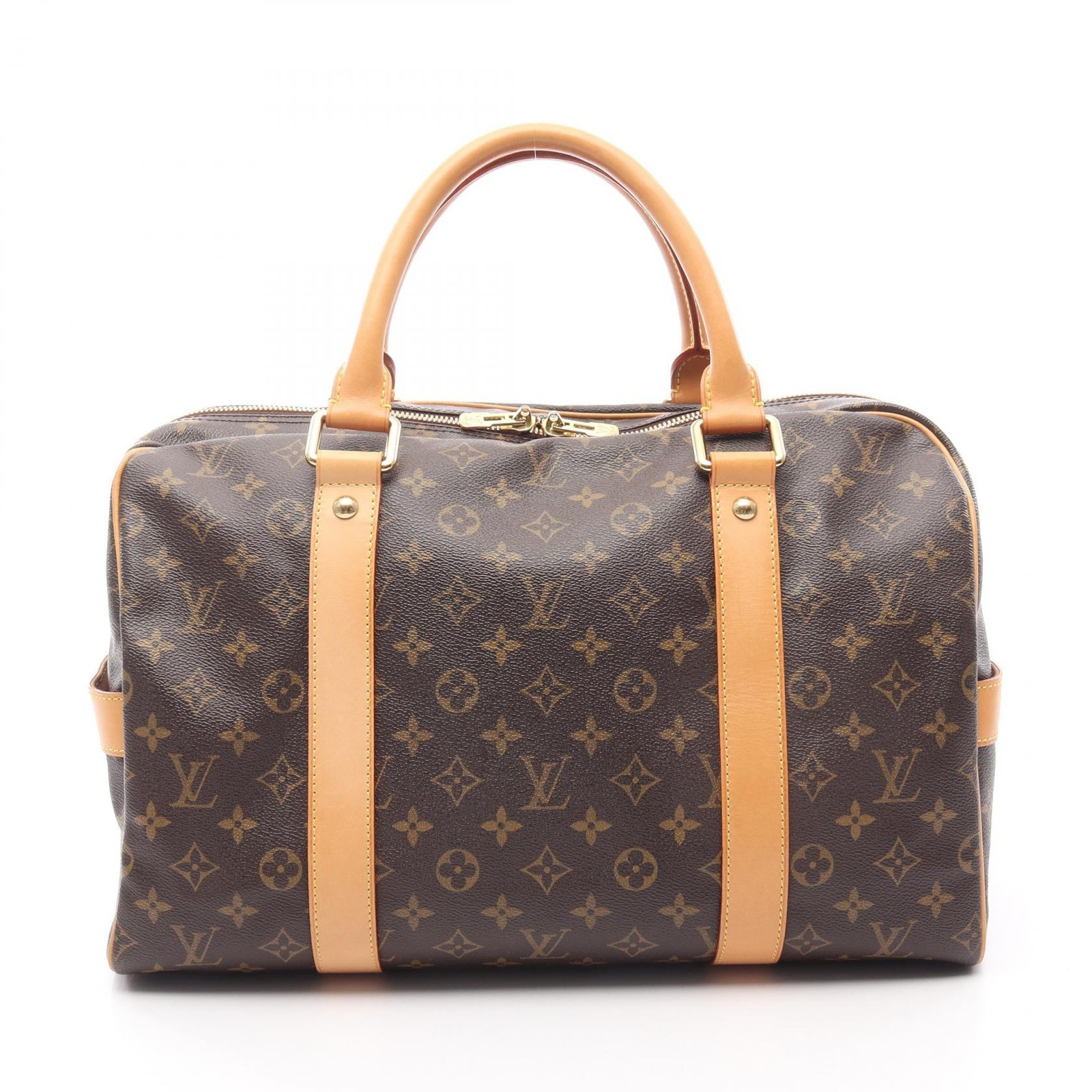 LOUIS VUITTON Carryall Travel Duffle Handbag M40074 Monogram Canvas Used LV