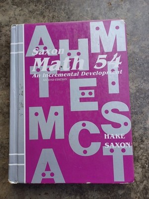Saxon Math 5/4 Student Textbook by Stephen Hake - Hardcover 2nd Edition - GOOD