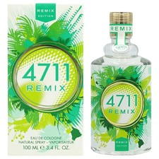 4711 Remix Green Oasis Unisex Eau De Cologne 100ml Fresh Citrus Scent