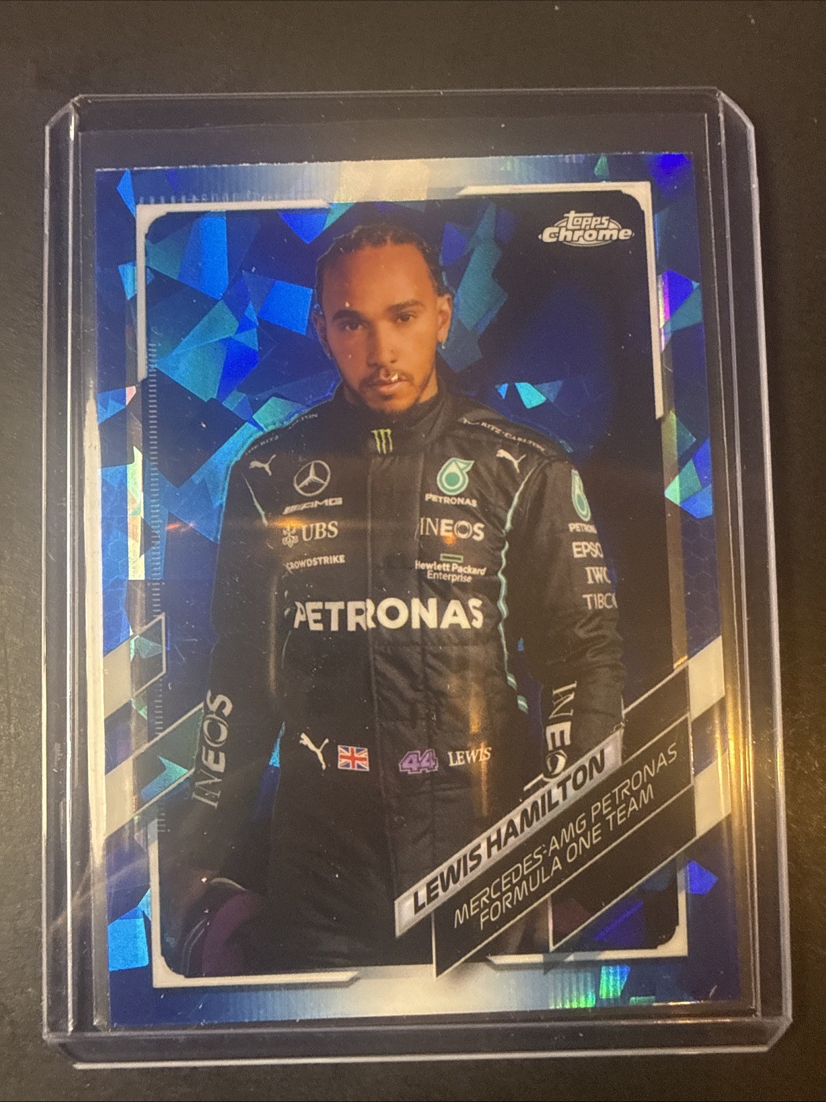 Lewis Hamilton Portrait 2021 Topps Chrome Formula 1 F1 Sapphire #1