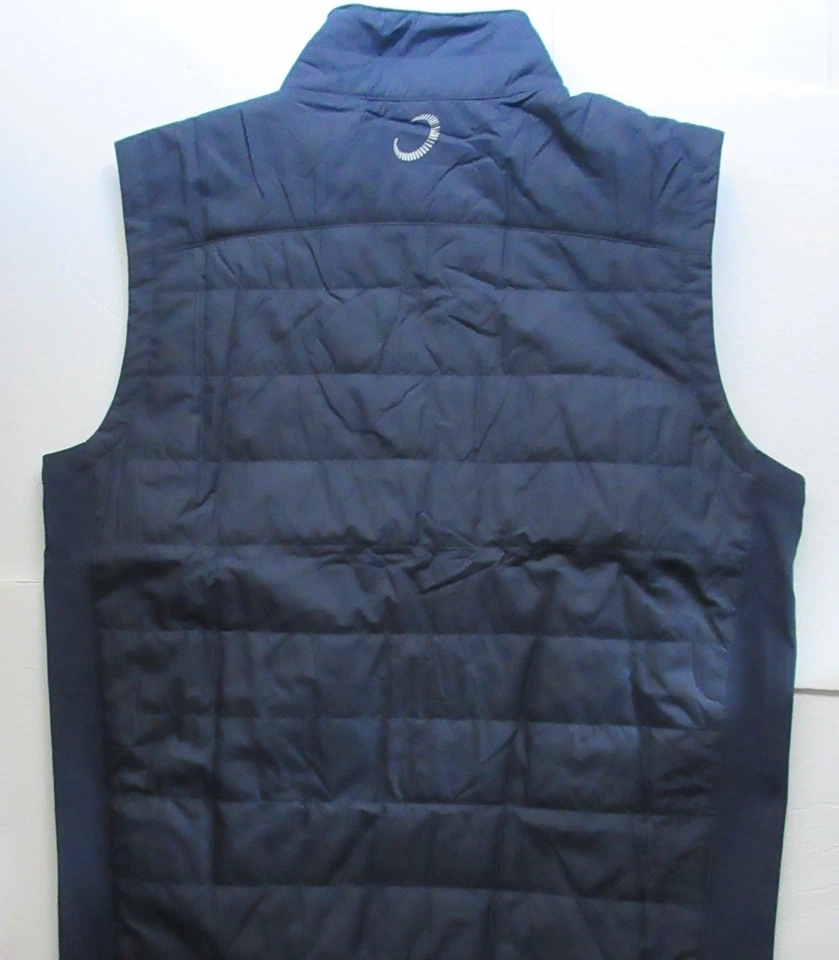 Zero Restriction Golf Vest Z625 Primaloft Navy Men's Medium Signature Bank Logo - Image 3 of 4