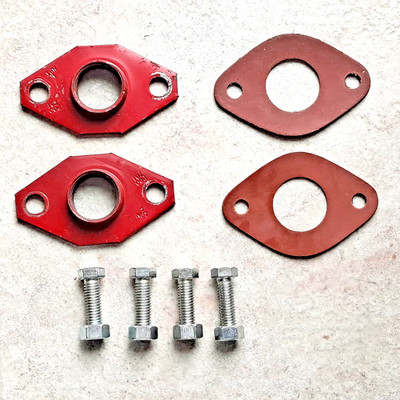 Pair Of 1'' Red Circulator Motor Mounting Flange P00791 NEW NOS FREE SHIPPING