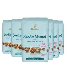 Tchibo Sana Sanfter Moment Fifty-Fifty Whole Bean 17.6oz/500g (Pack of 6)