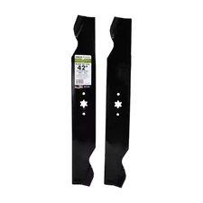 2 Blade Set for Many 42 In. Cut MTD, Cub Cadet, Troy Bilt, Craftsman Mowers Repl