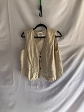 Love, Whit by Whitney Port Beige Vest Size 10
