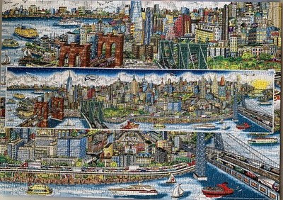 TCG Toys Charles Fazzino 3D PopArt Master  Along the East River  1000 pc puzzle