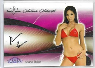 2008 Kitana Baker Signed Bench Warmer Signature Series Autograph Silver Foil #9
