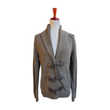 Lauren Jeans Co Ralph Lauren Women Knit Shawl Collar Toggle Cardigan Sweater M