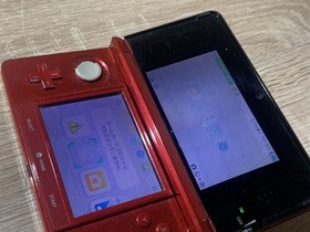 9394 Nintendo 3DS Flare Red Very Good TESTED