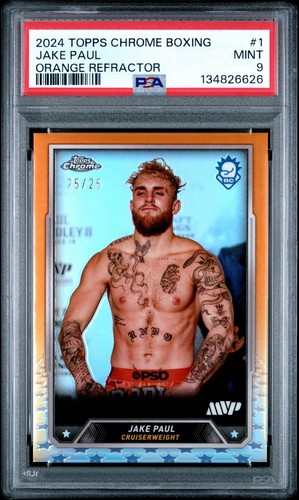 Jake Paul [Orange Refractor] #1 2024 Topps Chrome card