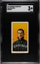 1910 Piedmont Cigarettes (T206) Doc White Portrait SGC 3