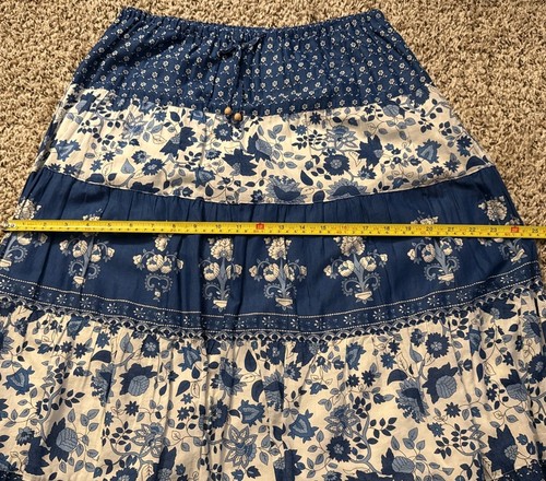 VTG Lauren Ralph Lauren Adjustable Woman’s Boho Petite Floral Skirt - Picture 7 of 10