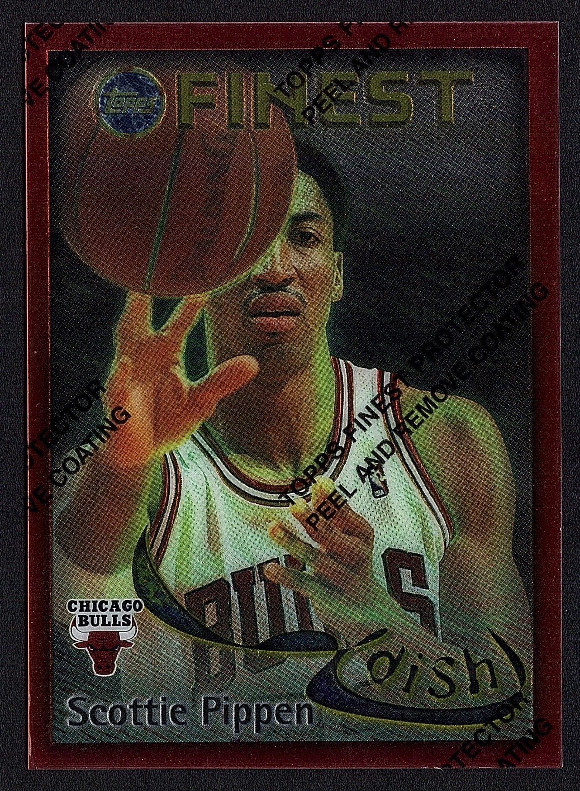 1995 Finest "Dish and Swish" Michael Jordan/Scottie Pippen #DS4 W/Coating