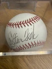 Carlton Fisk Signed Official AL Baseball w/ Display Case