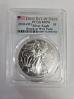EXTREMELY RARE FIRST DAY OF ISSUE 2020 PCGS MS70 SILVER EAGLE WEST POINT SILVER