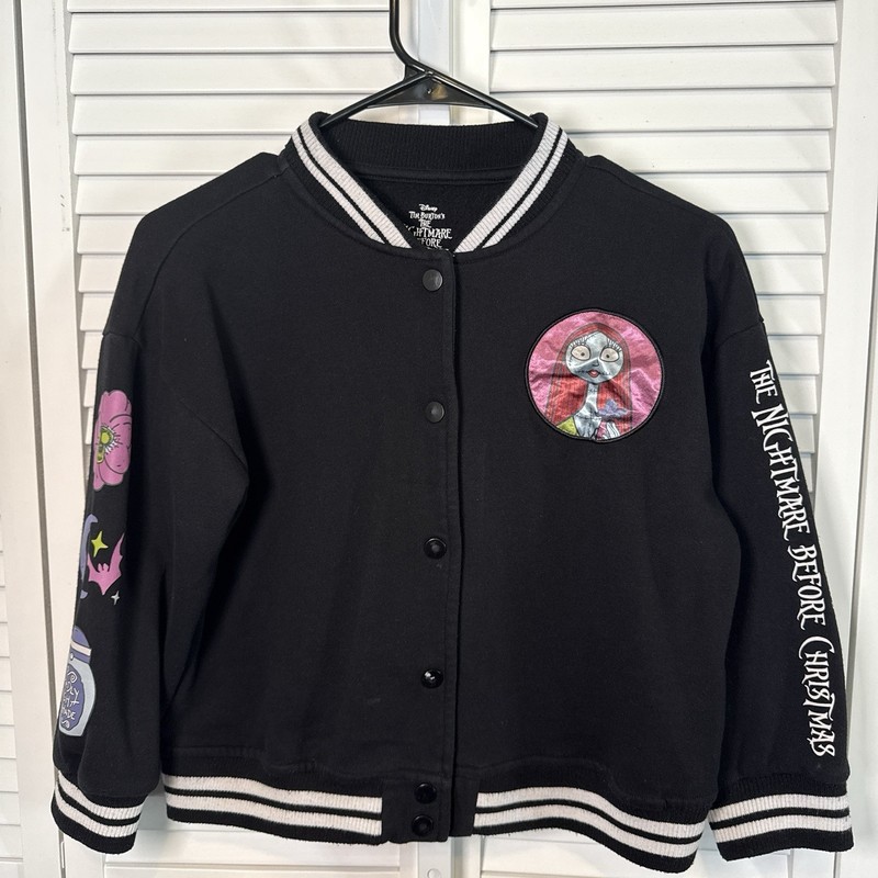 Disney Black and Pink Nightmare Before Christmas Sweater Girl 10/12 Halloween