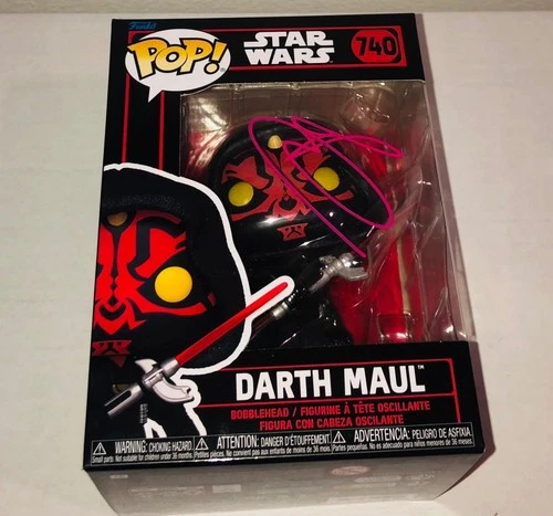 Ray Park Darth Maul Star Wars The Phantom Menace #740 Signed Funko Pop PSA E