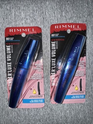 Rimmel Wonder Luxe Volume Mascara 001 Black Waterproof 2 Pack