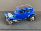 Vintage Hot Wheels Redline 1969 Blue Classic '32 Ford Vicky - Dark Int, Awesome!