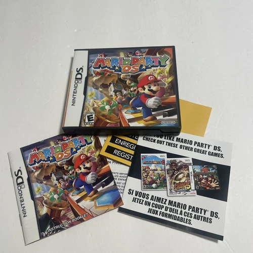 Mario Party DS - Case and Manual Only NO GAME Nintendo DS Authentic - FREE SHIP