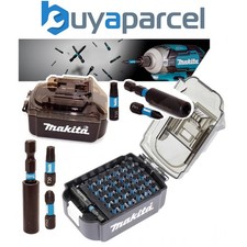 Makita 62 Piece Black Impact Driver Impact Screwdriver Bit Set +LXT Battery Case