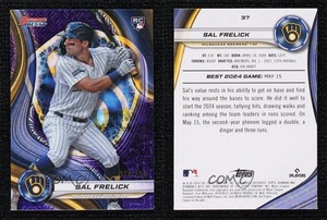 2024 Bowman's Best Purple Mojo Refractor /250 Sal Frelick #37 Rookie RC