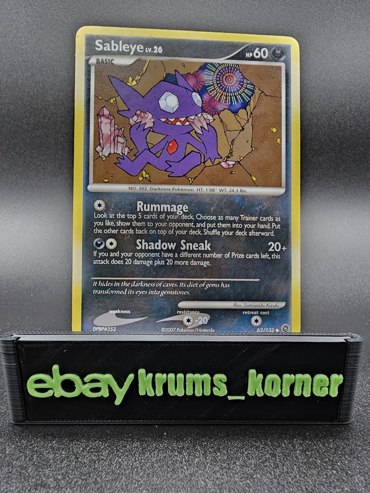 Sableye 63/132 Secret Wonders Regular - NM