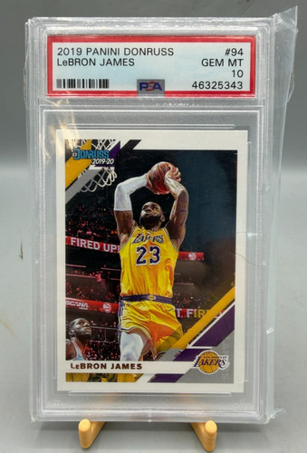 LeBron James 2019 Panini Donruss #94 PSA 10