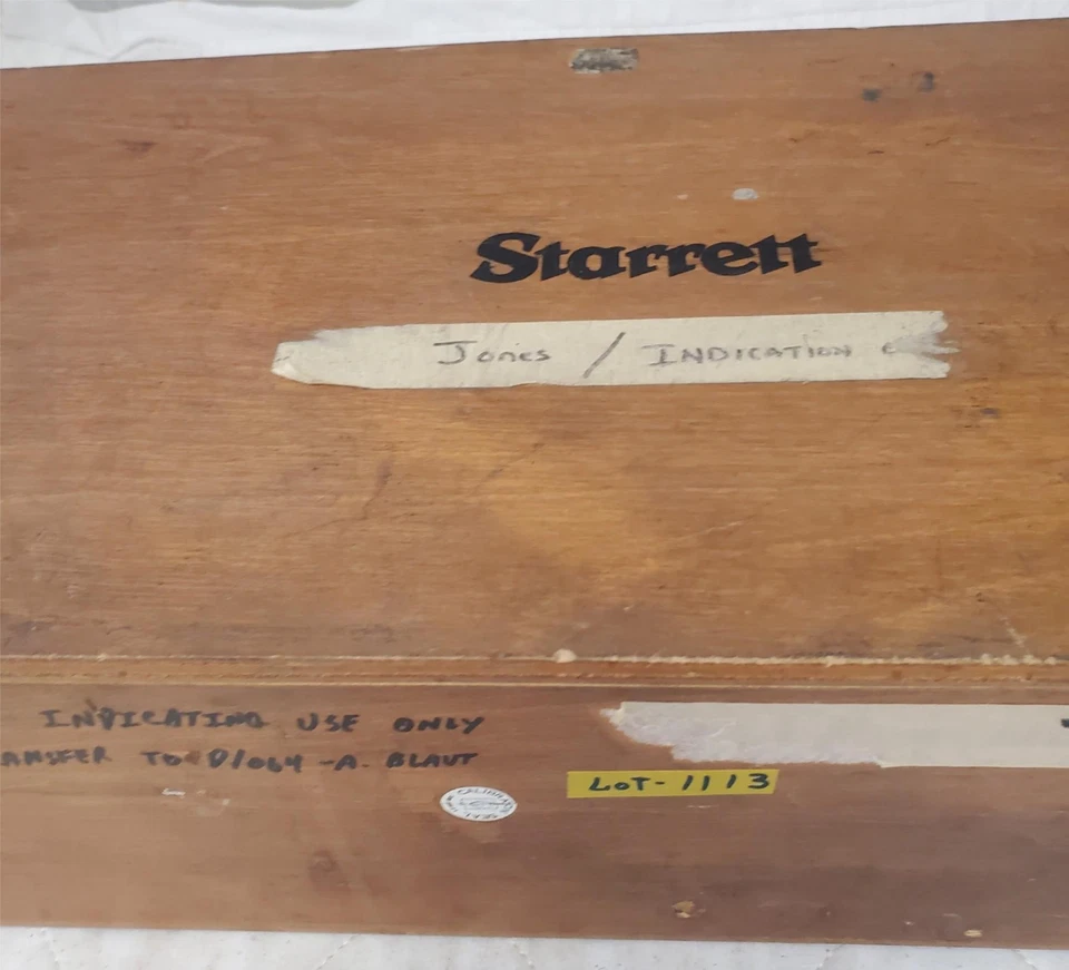 Medidor de altura Starrett Master Vernier con estuche de madera LOTE-1113 Foto 4 de 4