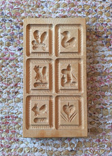 Wooden Cookie Butter Mold Mould Press Kitchen Decor