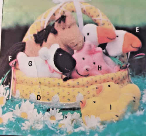 Vogue 2378 Easter Baskets With Transfers For Big Bunny Costume UNCUT - Picture 5 of 9