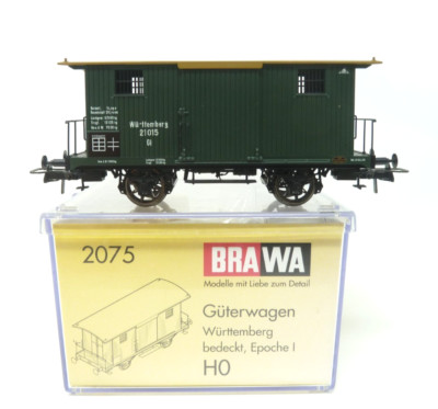 BRAWA HO 2075 GESCHLOSSENER GÜTERWAGEN 21015 ERA I K.W ST.E.