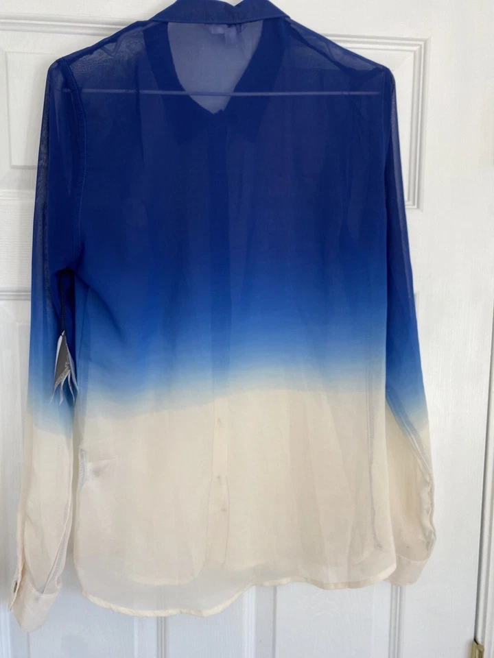 New With Tags VOLCOM OMBRE Button-Down Shirt Women’s Size S Beach Festival Surf - Image 2 of 4