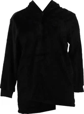 Eaze Wear Antthony Cozy Hooded Cardigan BLACK M NWOT (403)