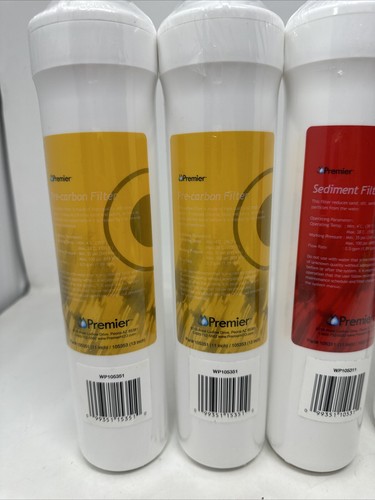 Premier 2 Red Sediment Filter, 2 Yellow Pre Carbon Filter And 1 Blue Post Carbon - Picture 2 of 5