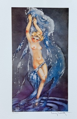 Louis Icart FOUNTAIN Facsimile Signed Limited Edition Giclee Art 16" x 12" - Picture 5 of 7