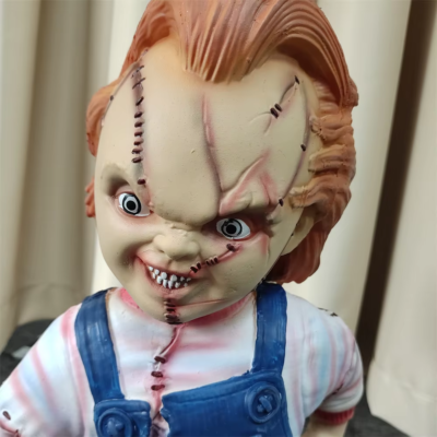 Chucky Doll Standing Statue Horror Chucky Figure Model Toy