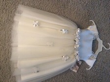 NEW W/TAGS GIRLS IVORY SPECIAL OCCASION DRESS WEDDING ETC. SIZE 2 ADORABLE