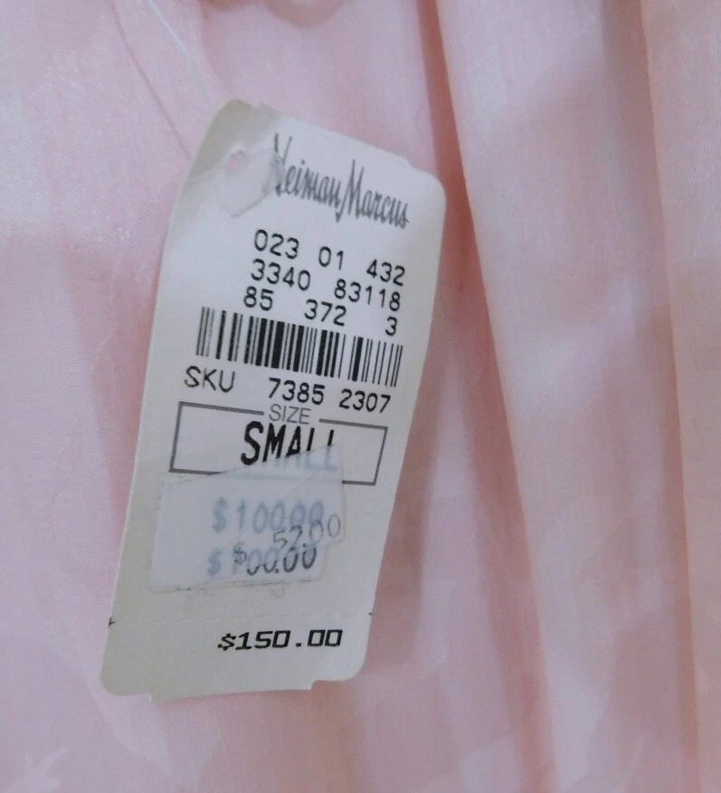 Camicia da notte Valentino intima pizzo orlo rosa raso tg S nuova con etichetta