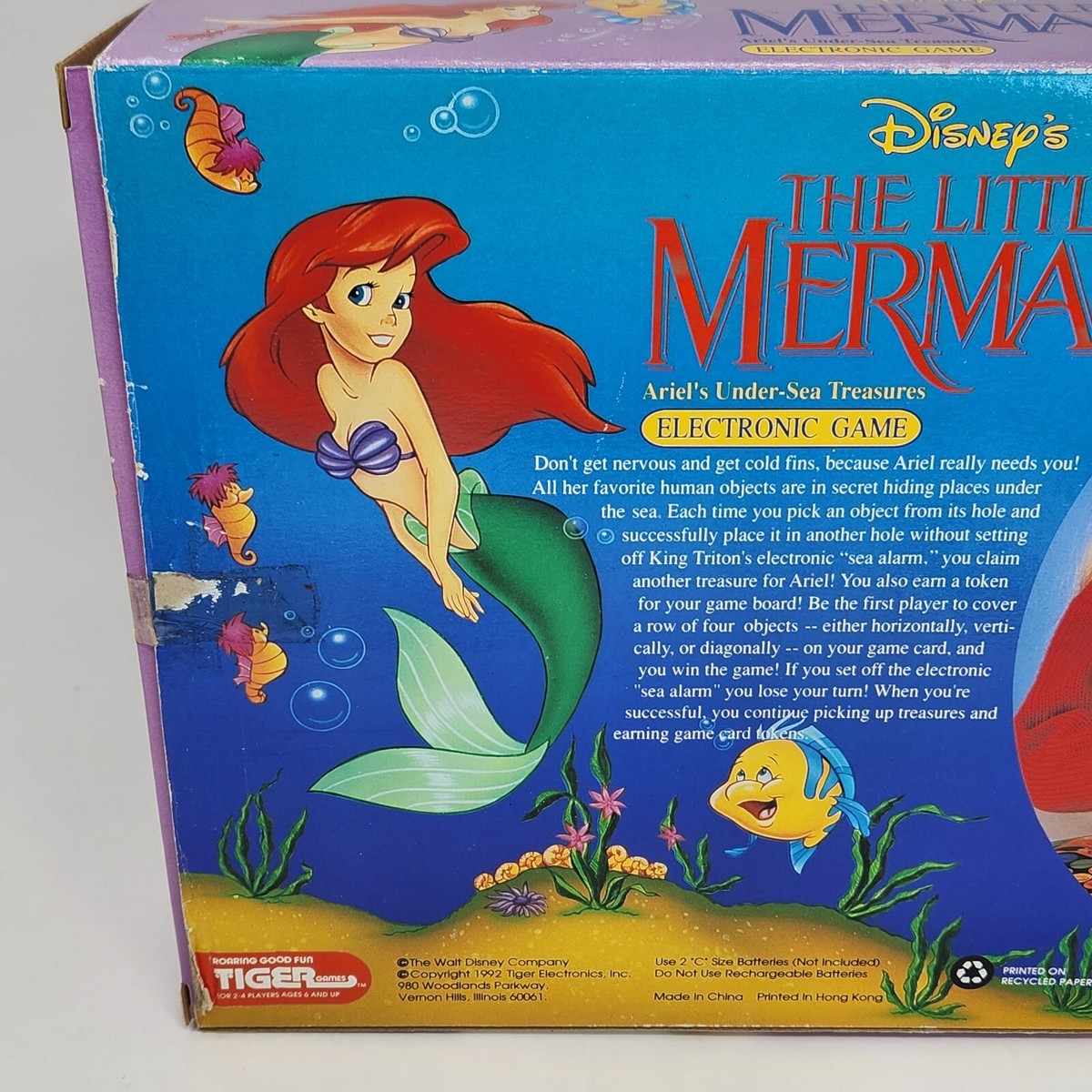 VINTAGE 1992 DISNEY THE LITTLE MERMAID ARIEL UNDER-SEA