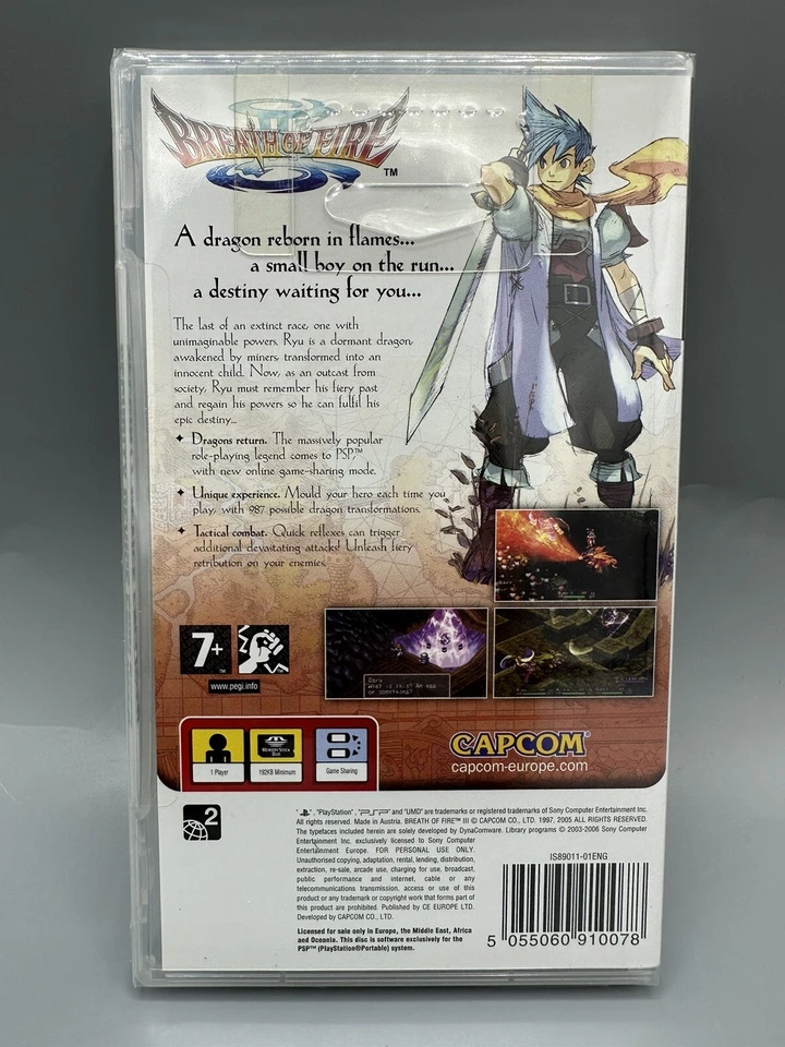 Sony PSP Breath Of Fire III 2006 PAL NEW SEALED - Image 2 of 4
