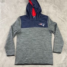 New England Patriots Youth Hoodie Sweatshirt NFL Team Apparel Boys XL 16 / 18
