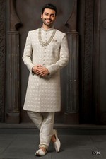 Indian Wedding Ethnic Wear Traditional Designer Boys Sherwani Dress From India