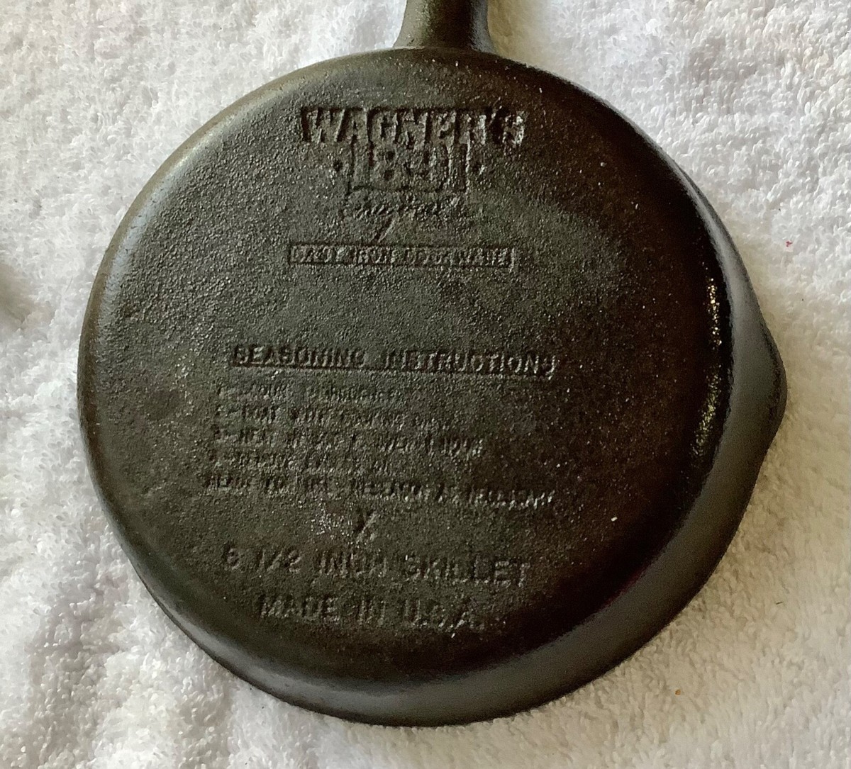 Vintage Wagners Orginal 1891 Cast Iron Skillet 6.5