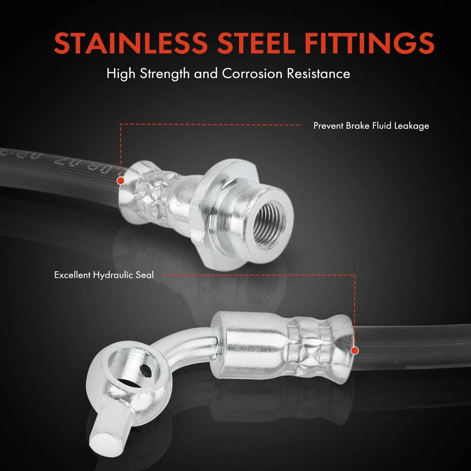 Manguera hidráulica freno conductor delantero izquierdo para Infiniti Q45 2002 2003 2004 2005 2006 Foto 4 de 4