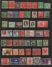 USED COLLECTION OF PRE-DECIMAL STAMPS 126
